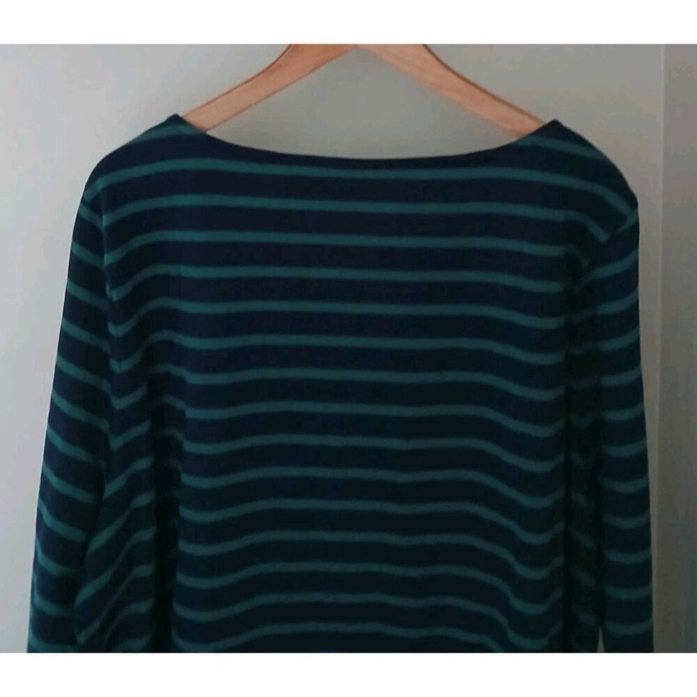 Talbots Embroidered Bateau Neck Tee - Picture 7 of 9
